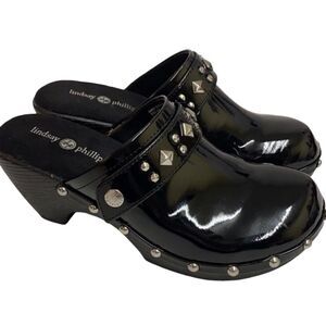Lindsay Phillips Black Karin Studded clogs A21